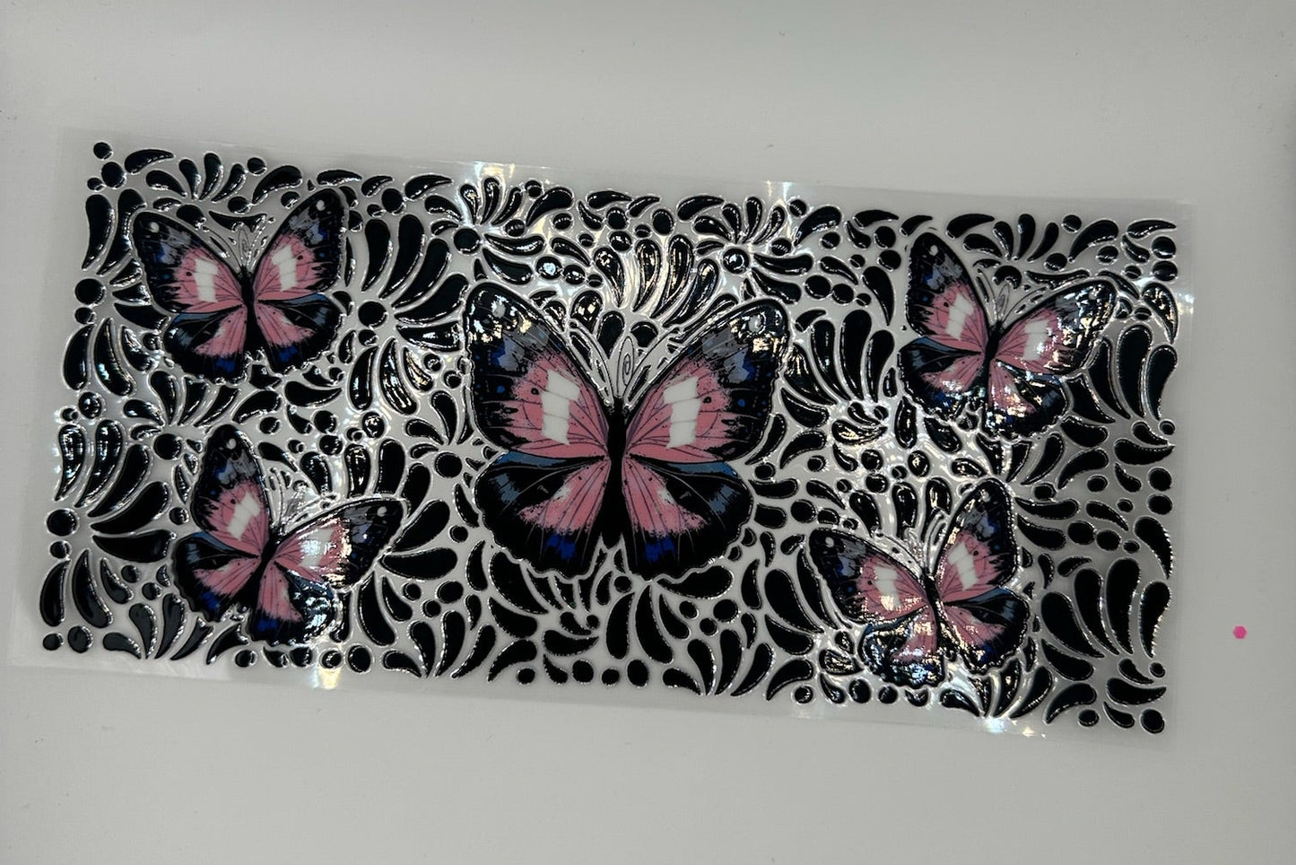 Black and Purple Butterfly