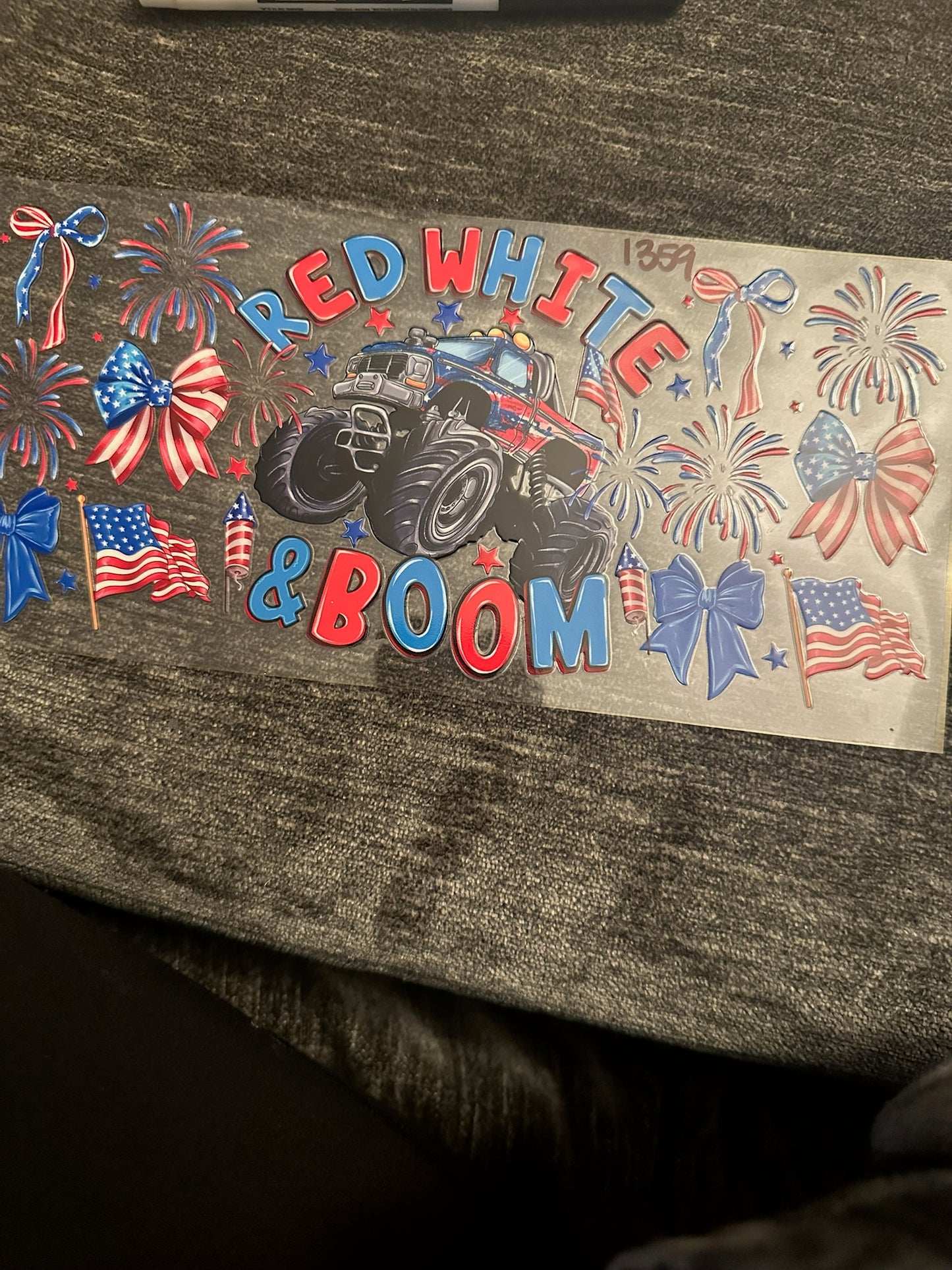 Red White Broom- Truck