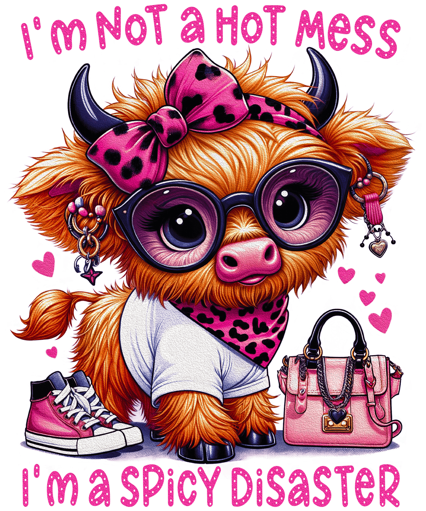 Hot mess- Pink Highland