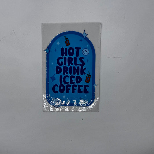 Hot Girls Drink Iced Coffee