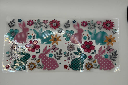 Easter bunny and hearts