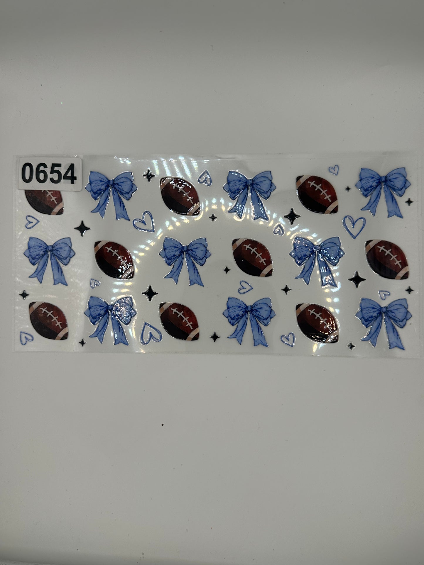 Football Blue Bows