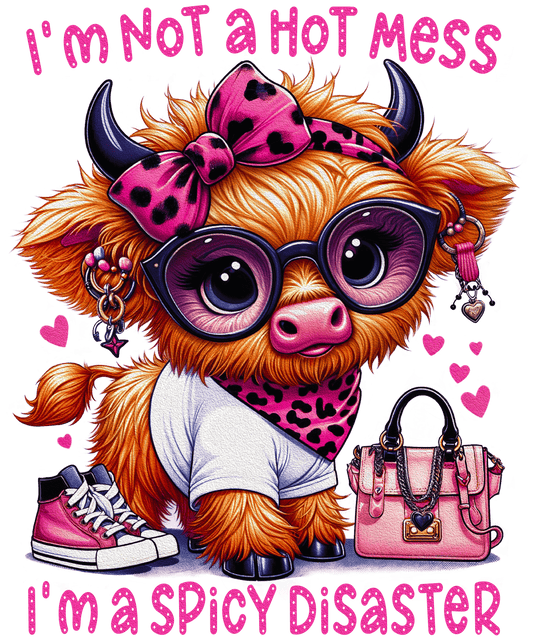 Hot mess- Pink Highland