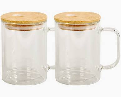 15 oz Glass Snowglobe mug